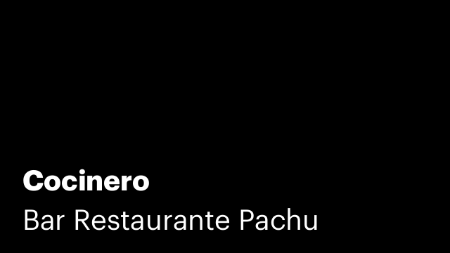 Cocinero