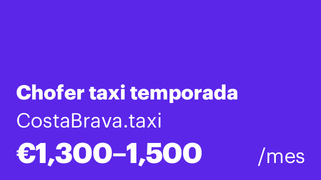 Chofer taxi temporada