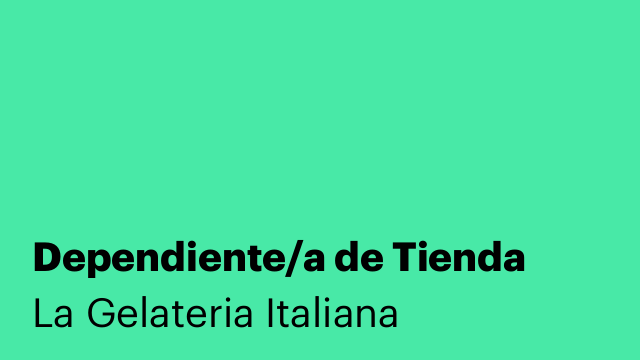 Dependiente/a de Tienda