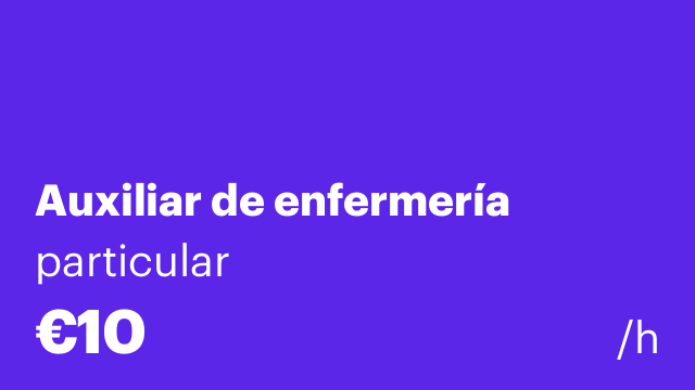 Auxiliar de enfermería