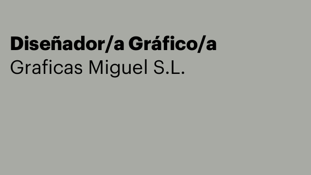 Diseñador/a Gráfico/a y Creativo