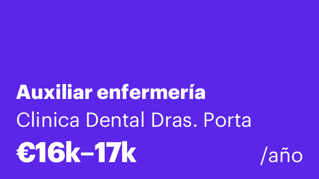 Auxiliar enfermería