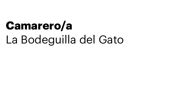 Camarero/a