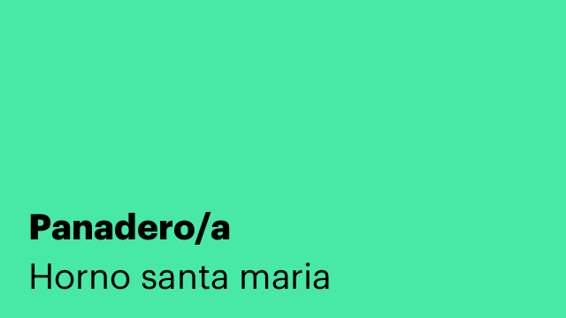 Panadero/a