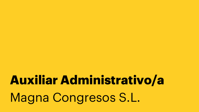 Auxiliar Administrativo/a