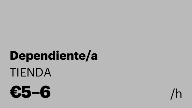 Dependiente/a