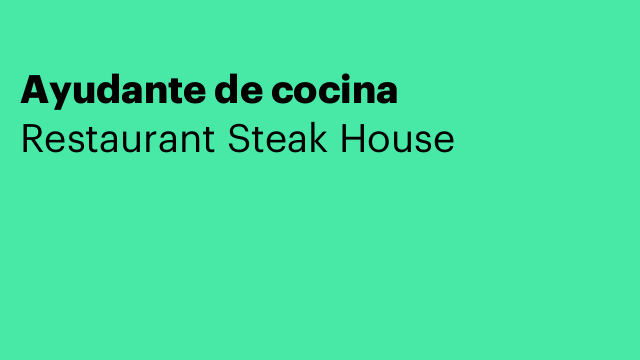 Ayudante de cocina