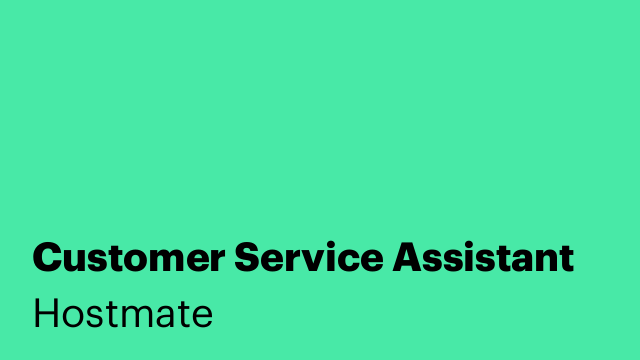 Customer Service Assistant