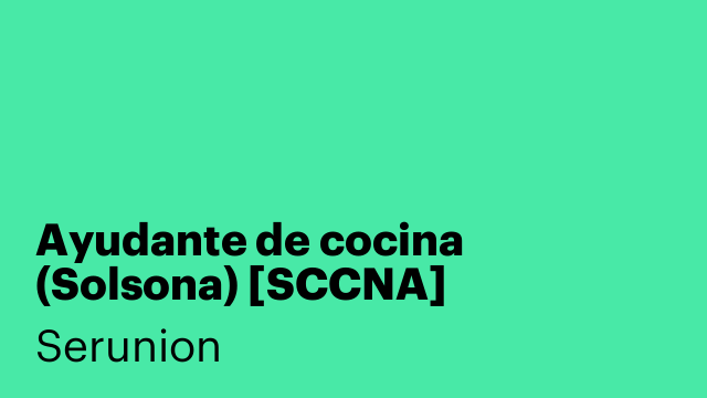 Ayudante de cocina (Solsona) [SCCNA]