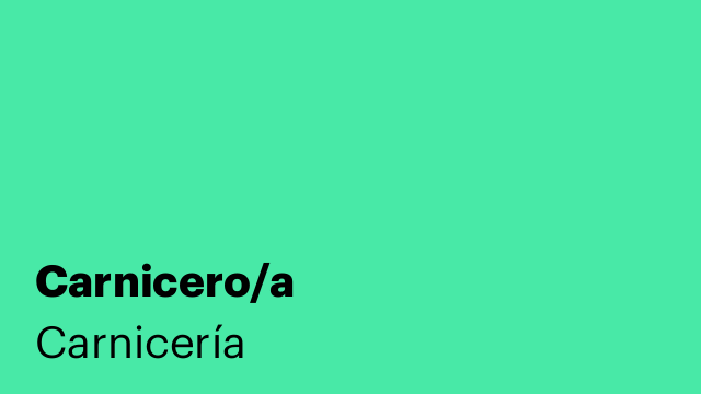 Carnicero/a