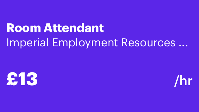 Room Attendant
