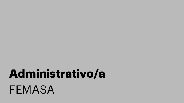 Administrativo/a