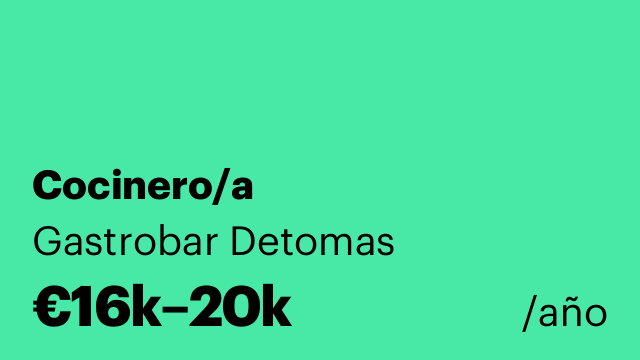 Cocinero/a