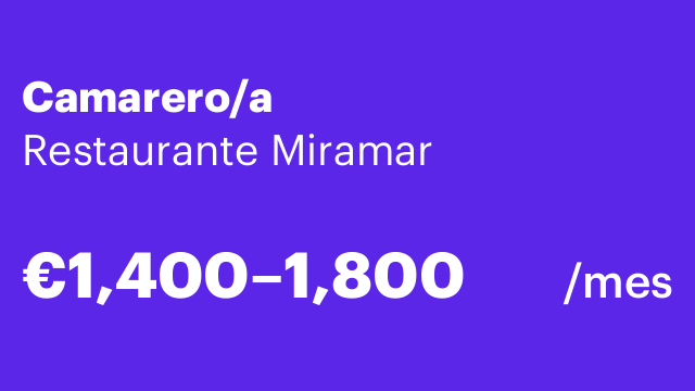 Camarero/a