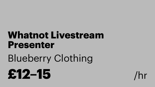 Whatnot Livestream Presenter