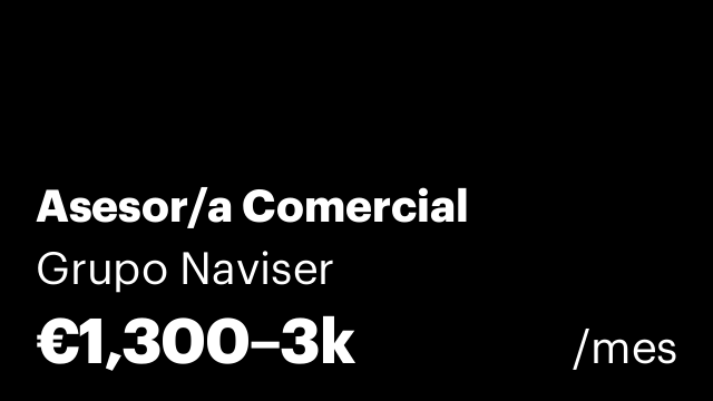 Asesor/a Comercial
