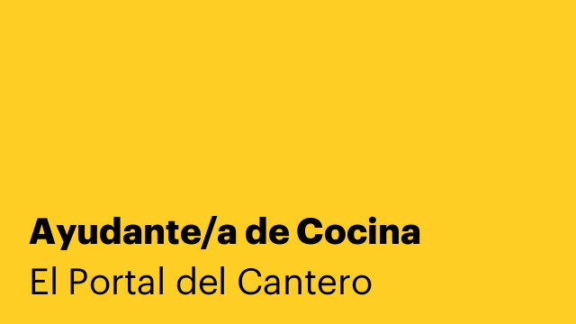 Ayudante/a de Cocina