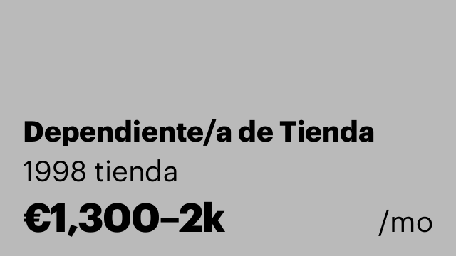 Dependiente/a de Tienda