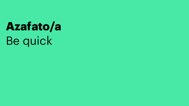 Azafato/a