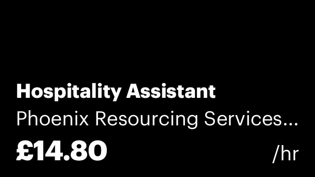 Hospitality Assistant