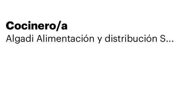 Cocinero/a