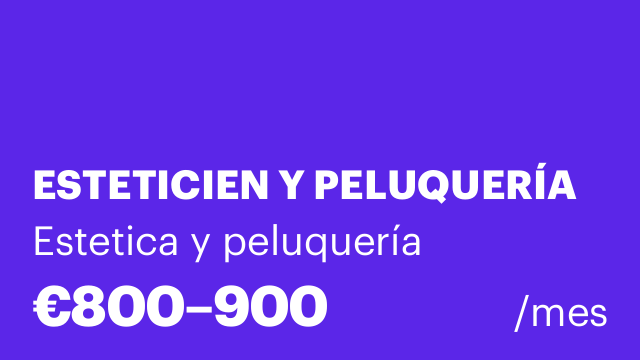 ESTETICIEN Y PELUQUERÍA