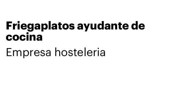 Friegaplatos ayudante de cocina