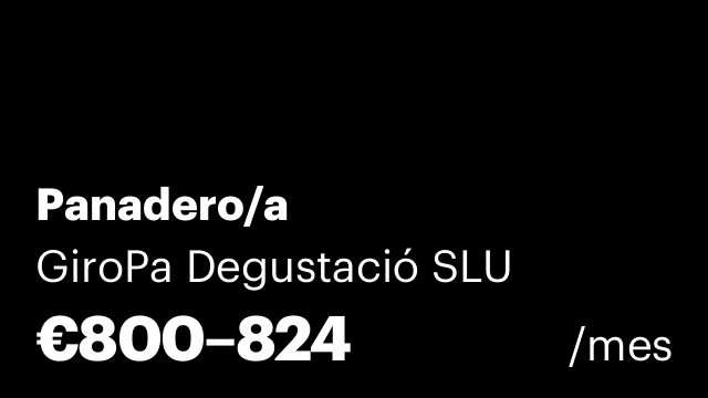 Panadero/a