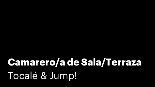 Camarero/a de Sala/Terraza