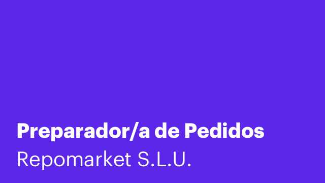 Preparador/a de Pedidos