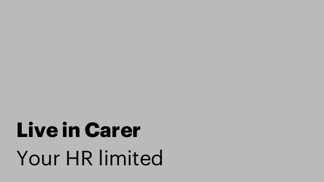Live in Carer
