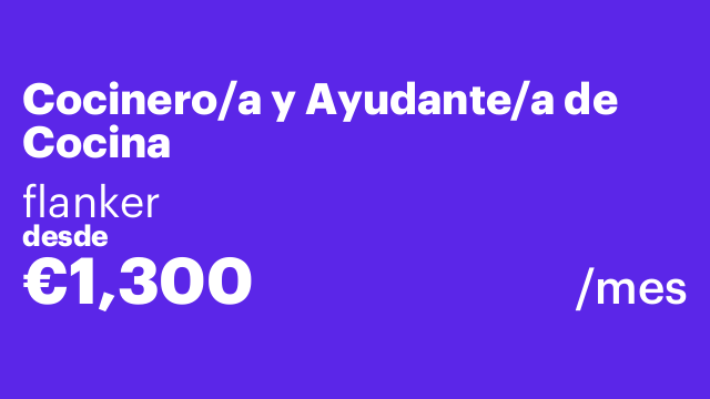 Cocinero/a y Ayudante/a de Cocina