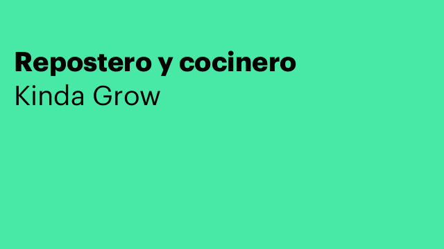 Repostero y cocinero