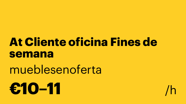 At Cliente oficina Fines de semana