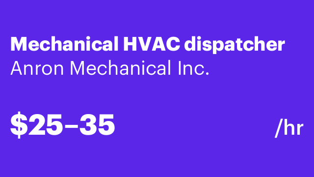Mechanical HVAC dispatcher