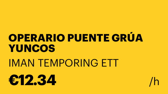OPERARIO PUENTE GRÚA YUNCOS