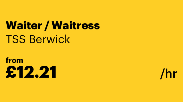Waiter / Waitress
