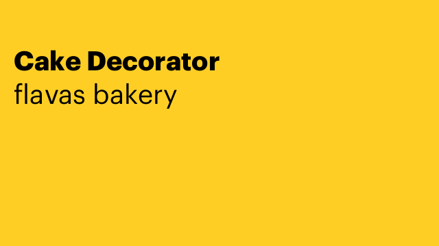 Cake Decorator