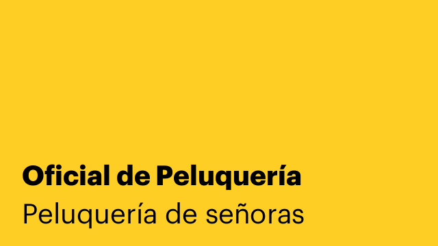 Oficial de Peluquería