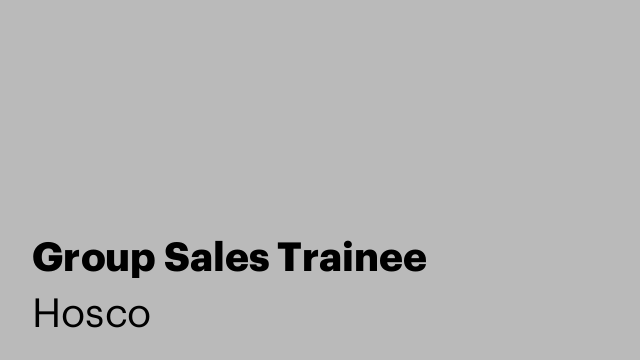 Group Sales Trainee
