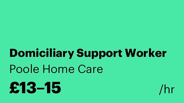 Domiciliary Support Worker