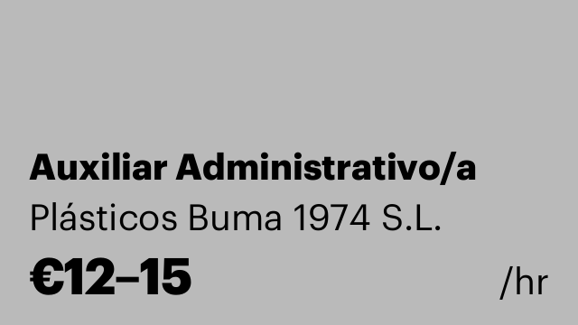 Auxiliar Administrativo/a