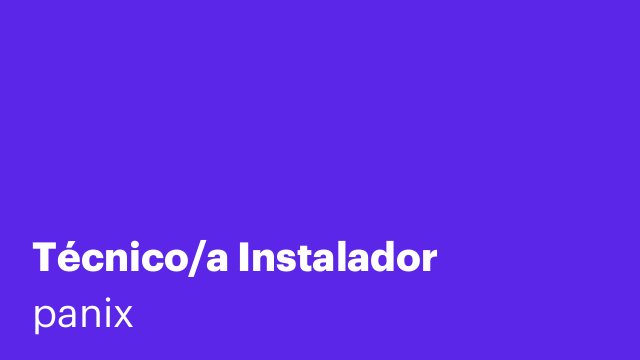 Técnico/a Instalador