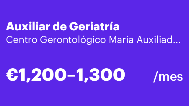 Auxiliar de Geriatría