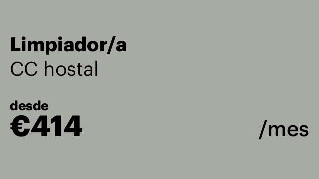 Limpiador/a