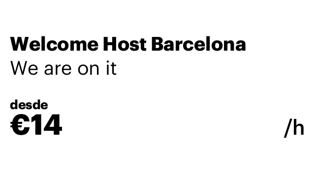 Welcome Host Barcelona