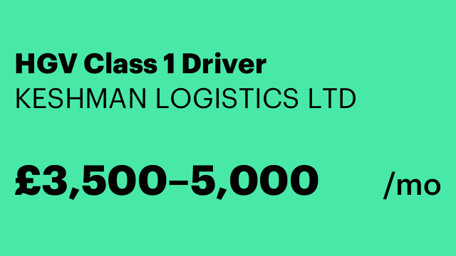 HGV Class 1 Driver