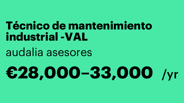 Técnico de mantenimiento industrial -VAL