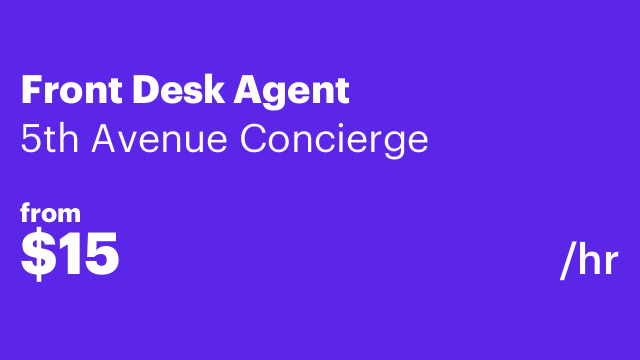 Front Desk Agent