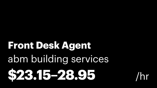 Front Desk Agent